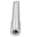 Morse taper arbor sleeve R8, steel, side view with internal bore