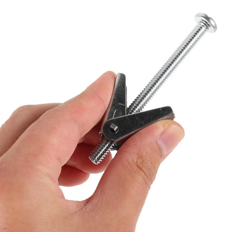 Holding heavy duty toggle bolt kit with galvanized iron anchor and wing nut, part of 24 pieces, easy install, wear resistant