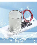Heavy Duty Waterproof Electronic Drop Bolt Door Lock DC 12V Magnetic Induction Auto Deadbolt with metal casing splashed by water.