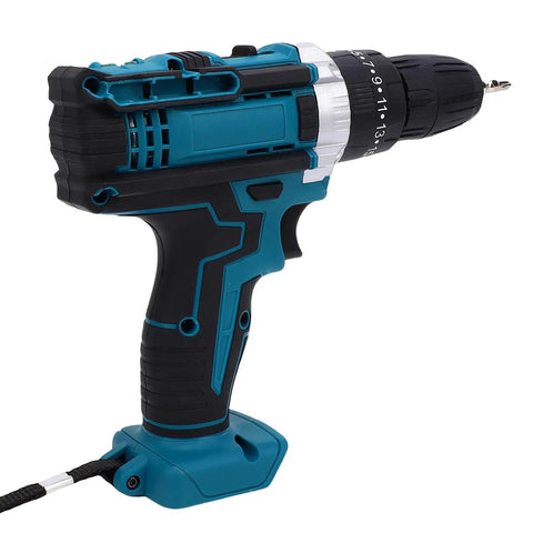 Badass 21V Cordless Drill Driver With Smooth Variable Speed Control And Hefty 10mm Chuck for home repairs, featuring a grip handle.