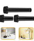 Stylish 9 Pack Black Lamp Switch Knobs Perfect For E26 Fix Broken Control Parts replacement black plastic knobs