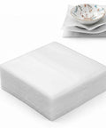 Mover Approved 12 By 12 Inch Foam Wrap Sheets 30 Pack Super Thick Self Adhesive Packaging Pads stacked with plate
