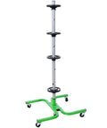 Heavy Duty Rolling Tire Tree Stand With Wheels For Garage Workshop Storage Holds Up To 275 Lbs, green steel tire dolly with wheels.