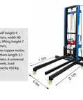 Heavy Duty Rolling Material Lift Table With Precision Casters For Construction Sites moving brick panels, dimensions shown.