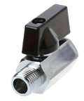 Rugged As Nails Carbon Steel Ball Valve Seals Tighter For Air Compressor And Water Pipes With Easy Twist Handle And Seriously Leak Proof Industrial Pipeline System close-up view with black handle and steel body.