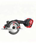Cordless Lithium Ion Battery Circular Saw 4.0 Ah Heavy Duty Power Tool For Woodworking with 20V battery pack, designed for precise cuts.