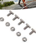 A2 70 Stainless Steel M8 Hammer Head Screws 15 Pack with matched nuts for securing solar panels and robust outdoor builds.