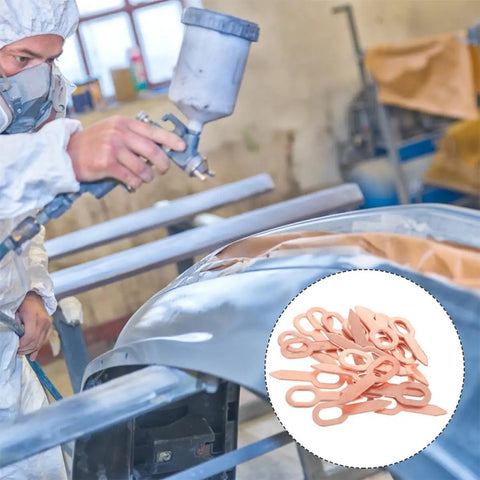 Dent Repair Kit With 200 Pcs Iron Dent Puller Washers for Auto Body Sheet Metal Repair in use during car painting