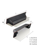 Hella Durable Oil Rubbed Bronze Cabinet Cup Pulls 2.5 Inch Center To Center Drawer Handles with dimensions displayed.