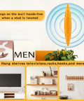 Four Pack Magnetic Stud Finder Wall Detector Battery Free Drywall Scanner Dead Accurate Nail Locator, hangs on wall for easy use.