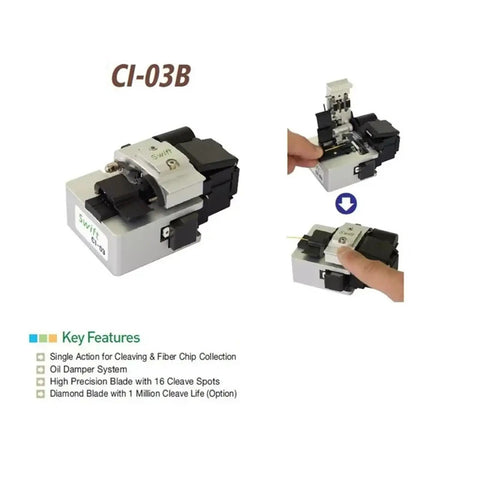 Fiber Cleaver Pro Grade Optical Fiber Cutter With Precision Blade Easy Dismantling Splicer Tool for clean, precise cutting