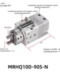 Solid Rotary Swing Finger Cylinder Gripper Act Like A Smooth Operator While Delivering Knockout Grip Strength As A Heavy Duty Pneumatic Actuator.