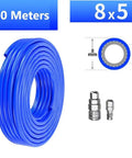 Beast Mode Kink Free Pneumatic Tubing 5X8MM Straight Air Compressor Hose 20 Meter Long with Type C Quick Disconnect Fittings