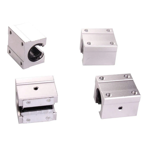 Linear Bearing Slides For CNC Parts And 3D Printer Projects Go To SBR10UU To SBR35UU And SBR12LUU To SBR30LUU Sets 10 To 35 Mm Length, four views
