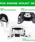 Engine And Transmission Mount Kit For Focus 2012 2013 2014 2015 2016 2017 2018 2.0L L4 Replacement Set Of Three Beefed Up OE Style Brackets