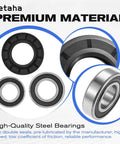 Hella Durable Washing Machine Tub Bearing And Seal Replacement Kit For Samsung Models showing two steel bearings and one rubber gasket.