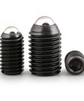 Heavy Duty Spring Ball Plungers And Hex Socket Set Screws, Grade 12.9 Alloy Steel Grub Fasteners, various sizes on display