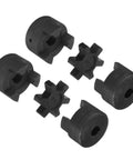 Bulletproof Rock Solid Half Inch To Half Inch L Jaw Coupling Kit For Log Splitters with durable elastomer inserts.