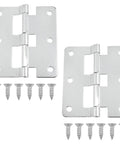 Silver Detachable Flag Hinge Quick Release Aviation Case Hardware 3.03 By 2.64 Inch Beefy Rustproof Metal Hinges 2 Pack