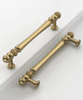 Top Shelf Brushed Brass Cabinet Handles 5 Inch Kitchen Pulls Hella Sturdy Zinc Alloy Rustproof Drawer Knobs smooth finish