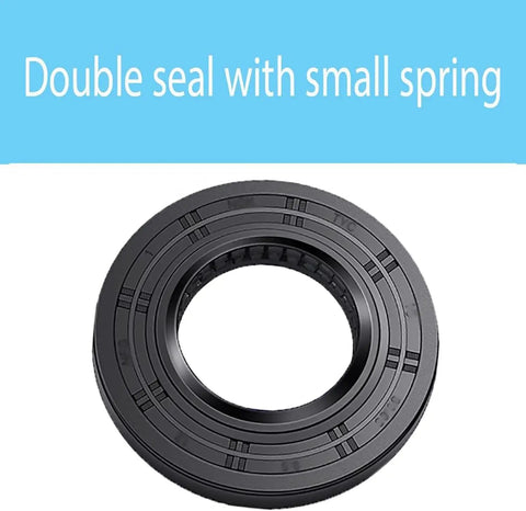 Heavy Duty Washer Tub Bearing Seal Kit Replacement For Top Load And Front Load Machines features a double seal with small spring.
