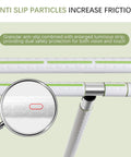 Heavy Duty 29.5 Inch Foldable Toilet Grab Bar With Flip Up Safety Rail And Foolproof Non Slip Handle For Seniors And Mobility Support Built Tough To Carry Up To 450 Lbs Smoothly anti-slip grip with enlarged luminous strip for safety.