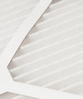 Close-up of pleated surface of MERV 11 Tru Mini Pleat Furnace Air Filter 15.5 x 24.5 x 0.75 In Actual Size, Heavy Duty Media For Extended Durability