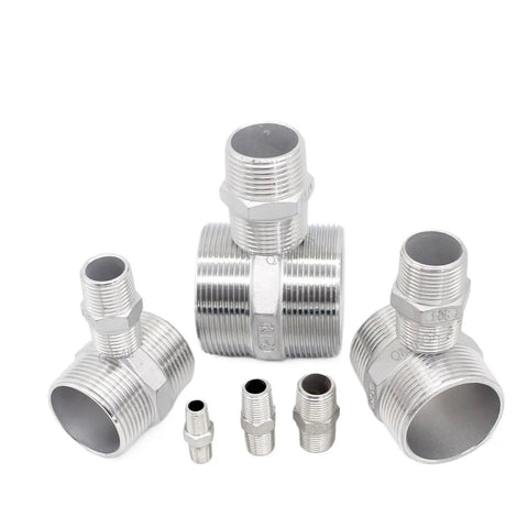 Stainless Steel One And One Quarter Inch Male Threaded Hex Nipple SS304 Pipe Fitting For Brew Kit And Home Piping System Adapter