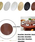 Kick Up Your Table Game With This 80 Cm Wooden Lazy Susan Turntable Smooth Rotating Serving Tray for modern dining setup.