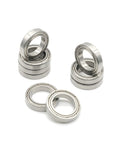 Top Tier S6803ZZ Stainless Steel Miniature Ball Bearing 17X26X5 Millimeters five pack stacked and displayed for precision rotation.