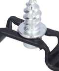 Close-up of Rock Solid 2 In 1 Concealed Cabinet Connectors And Invisible Screw Fasteners Cold Rolled Steel Slide Buckles for furniture assembly.