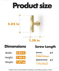 High Quality Hammered Brushed Gold Cabinet Knobs 20 Pack Solid Zinc Alloy Drawer Handles dimensions 2.05 x 1.28 inches