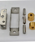 3 Pack Double Roller Window Sliding Door Pulley Wheel 16 mm Brass Replacement Hardware To Squash Stiff Tracks And Bring You A Ridiculously Smooth Glide Experience parts including brass rollers and metal components.