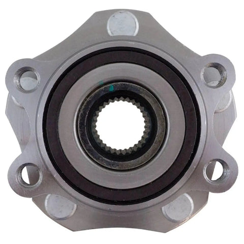 Heavy Duty Four Piece Wheel Hub And Bearing Assembly Kit Front And Rear Seamless Swap For Nissan Rogue 2.5L and 2.0L Years 2014 to 2019 Includes BHA58440, close-up view of the bearing assembly.