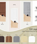 Top Notch Solid Spruce Sliding Barn Door 24 X 84 Inches Interior Wood Panel Slab with color samples and DIY options.