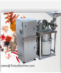 Spice And Herb Powder Grinding Crusher Machine With Dust Collector For Dry Spices Like Ginger Red Chili And Icing Sugar