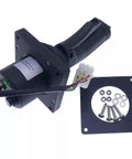 Top Shelf Replacement Joystick Controller For JLG Vertical Mast Lifts Models 1600345 1600402 features a black joystick with screws and mounting plate.