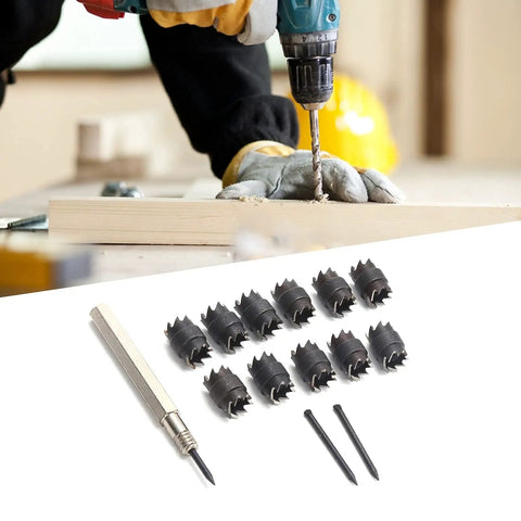 13Piece Spot Weld Cutter Set 3/8 Inch Double Sided Weld Removal Kit For Stainless Steel Iron Aluminum And Thin Metal Sheets