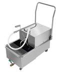 Heavy Duty Commercial Fryer Filter Machine With 55 Liter Stainless Steel Oil Cart And 550W Motor for efficient oil filtration.