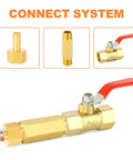Forged Brass Long Nipple Three Eighths NPT Male To Three Eighths NPT Male Pipe Fitting Hex Nipple Connector Three Inch Length
