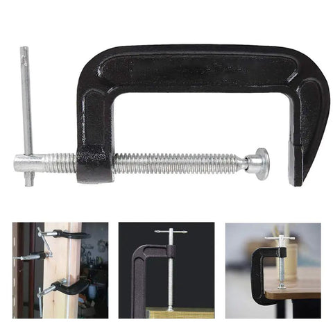 Heavy Duty 4 Inch C Clamp Set In Steel For Woodworking Welding And Building Projects Industrial Strength Clamps