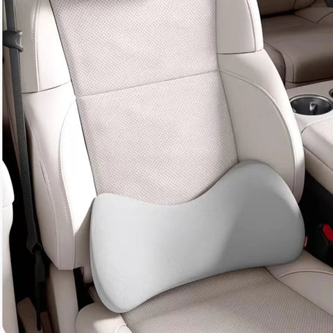 Heavy Duty Memory Foam Lumbar Support For Dodge Ram 2500 2010 To 2026 on a light-colored car seat, ergonomic design fitting snugly.