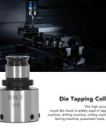 Carbon Steel Round Die Tapping Collet Chuck GT12 M8 with hex wrench shown in metalworking setup