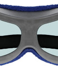 Top Tier Clear Lens Laser Safety Glasses With Heavy Duty OD Blocking For Holmium YAG And CO2 Lasers Featuring Rock Solid Ansi Z87 1 Compliance And Smooth Fit, front view with blue foam padding.