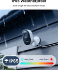Lumus 2K Wireless Outdoor Security Camera With Spotlight Color Night Vision Upgraded 4MP Dual Band WiFi weatherproof mounted