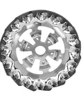 6 Inch Mecanum Wheel For Robots With 16 TPU Rubber Rollers, Heavy Duty Metal Construction, 45 Degree Omnidirectional Drive For All Directional Movement