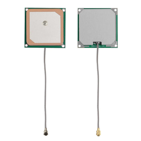 Front and back of ceramic antenna in Coliao 2pcs GY-NEO6MV2 NEO-6M GPS Module NEO6MV2 with Flight Control EEPROM MWC APM2.5