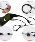The Trusted Real Deal Broad Spectrum Laser Safety Glasses That Deliver Hella Consistent Eye Protection For Ipl Machines And Commercial Hair Removal Facilities Daily with safety rope.