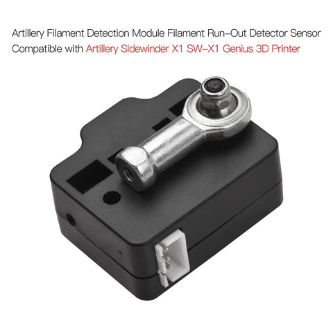 Top Shelf Filament Runout Sensor Kills Empty Spool Panic And Stops Jagged Prints Dead In Their Tracks For Smooth Sailing On Every Standard 3D Printer Premium Reliable Upgrade Part, black sensor module compatible with Artillery Sidewinder X1.