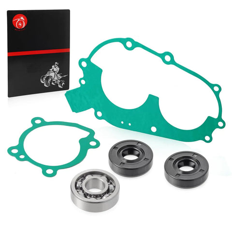 Built Tough Water Pump Rebuild Kit With Bearing Seal And Cylinder Gaskets For Polaris Sportsman showing gaskets and sealed bearings.